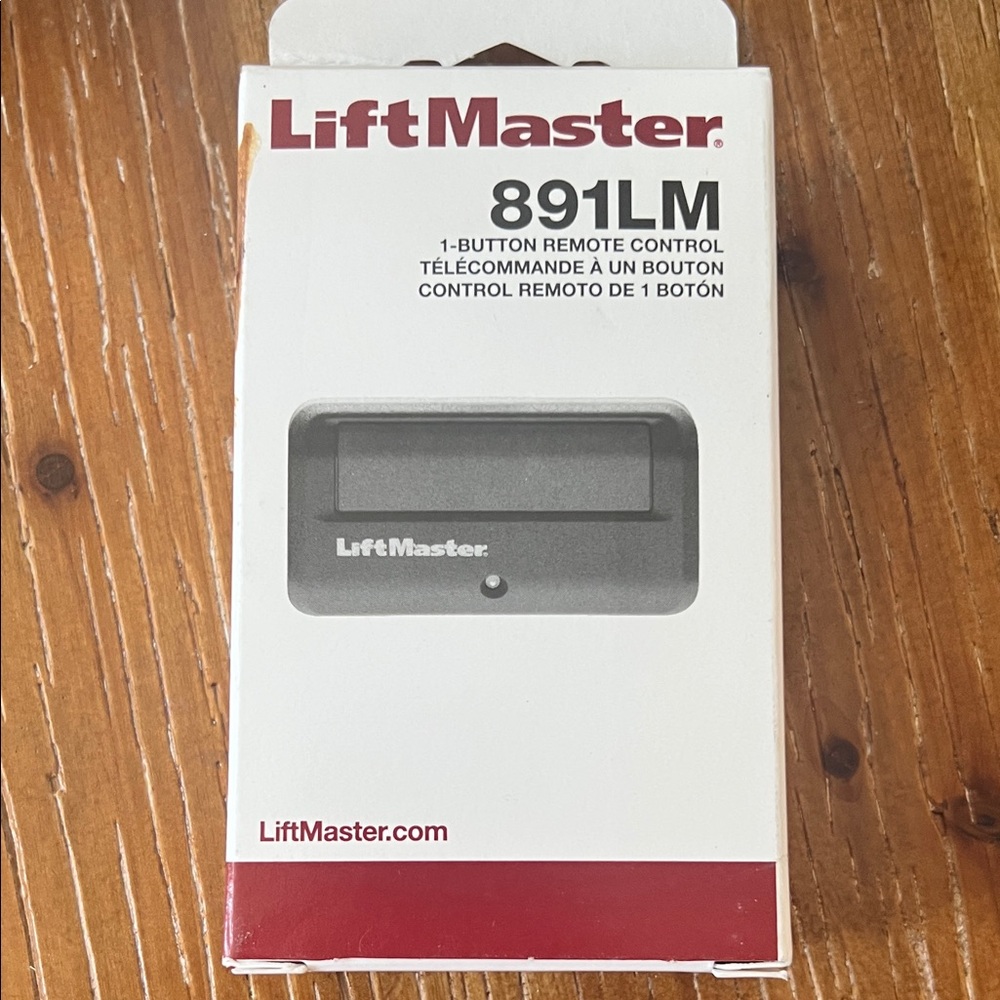 891LM 1-Button Garage Remote Control - White/Red